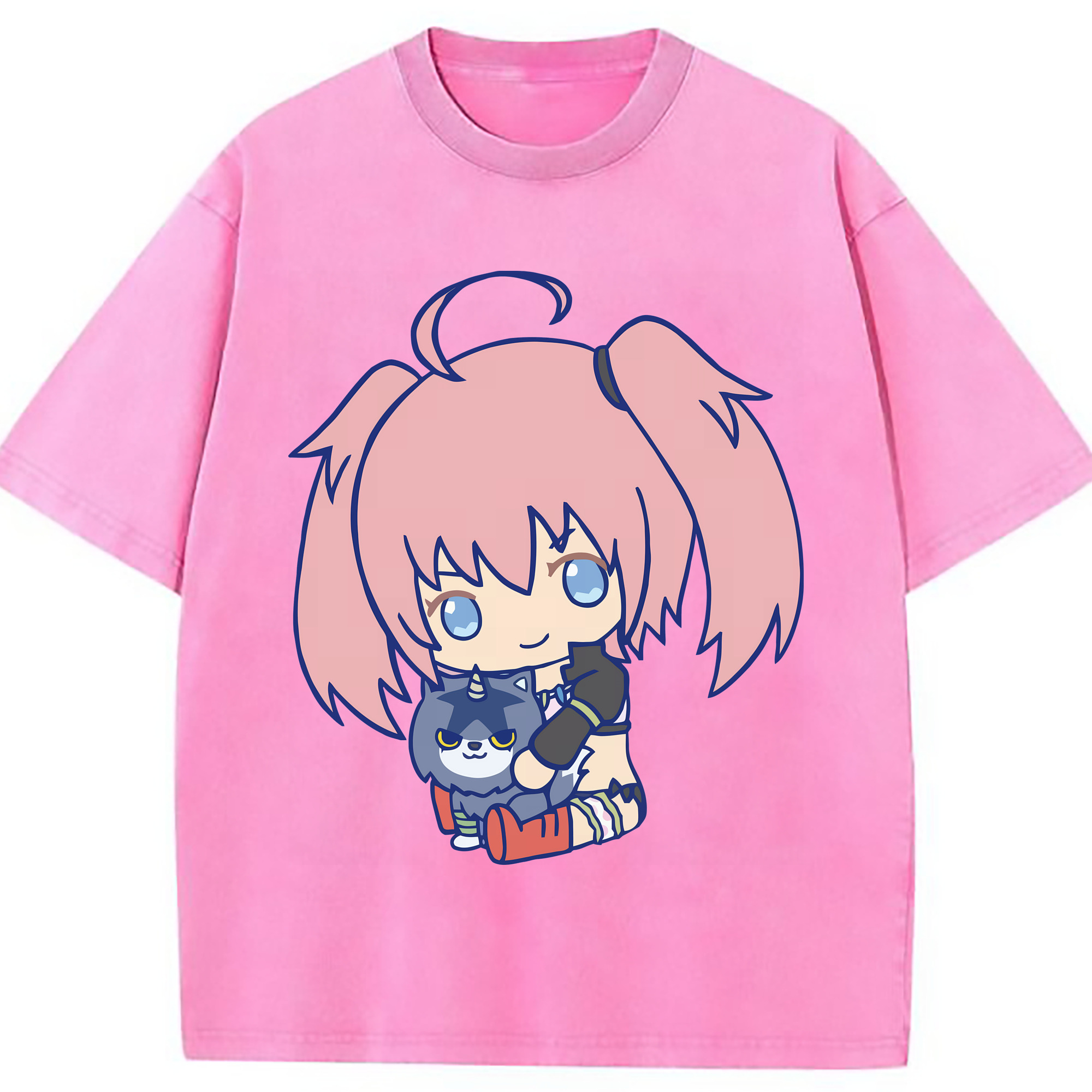 （画像用） 転スラ Regarding Reincarnated to Slime 綿100% ヴィンテージ風 半袖Tシャツ（フロントプリント）